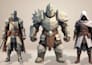 create custom low poly 3d characters for game assets and animation